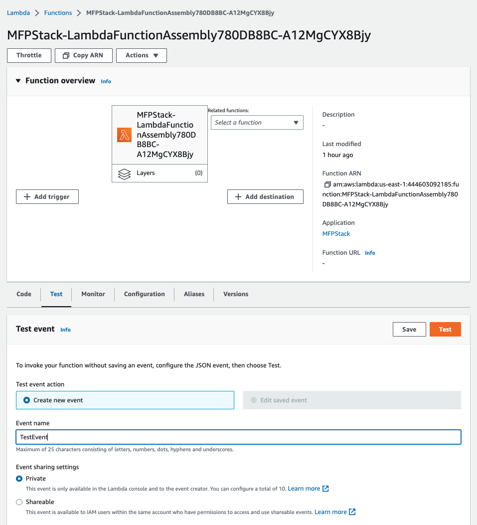 Figure 3 Procedure to chain Lambda@Edge functions